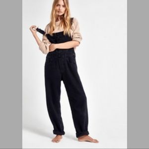 Black Demin Ziggy Overalls